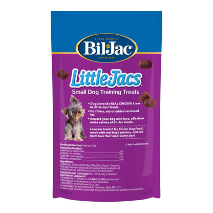 Bil-Jac Little Jacs Soft Training Dog Treats Chicken Liver 10oz. (Case of 8)