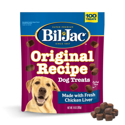 Bil-Jac Original Recipe Dog Treats Chicken Liver 10oz. (Case of 8)