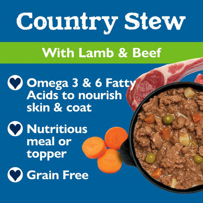 Bil-Jac Country Stew Wet Dog Food Lamb/Beef 3.5oz. (Case of 12)