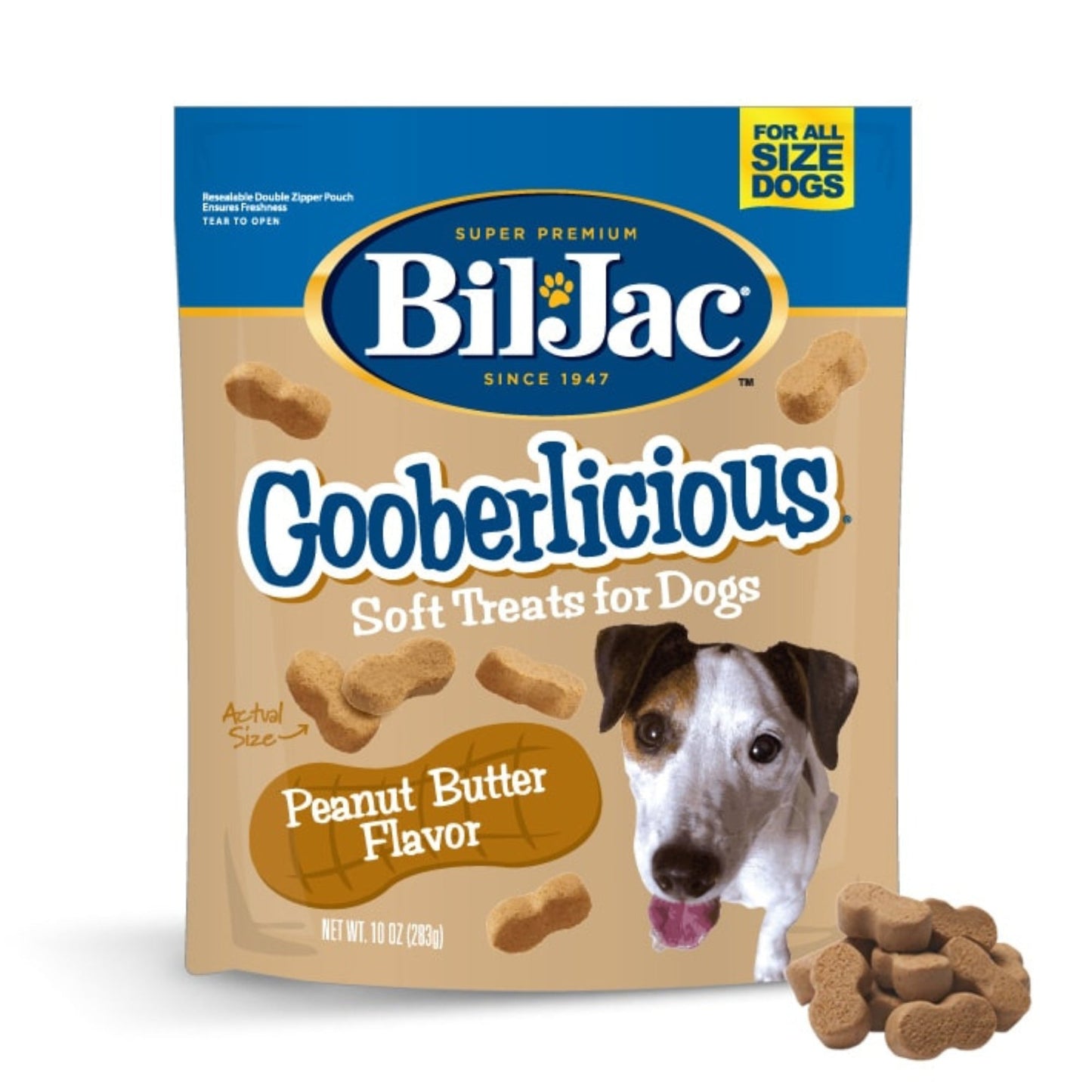 Bil-Jac Gooberlicious Soft Dog Treats Peanut Butter 10oz. (Case of 8)