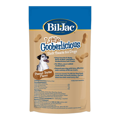 Bil-Jac Little Gooberlicious Soft Dog Treats Peanut Butter 4oz. (Case of 10)