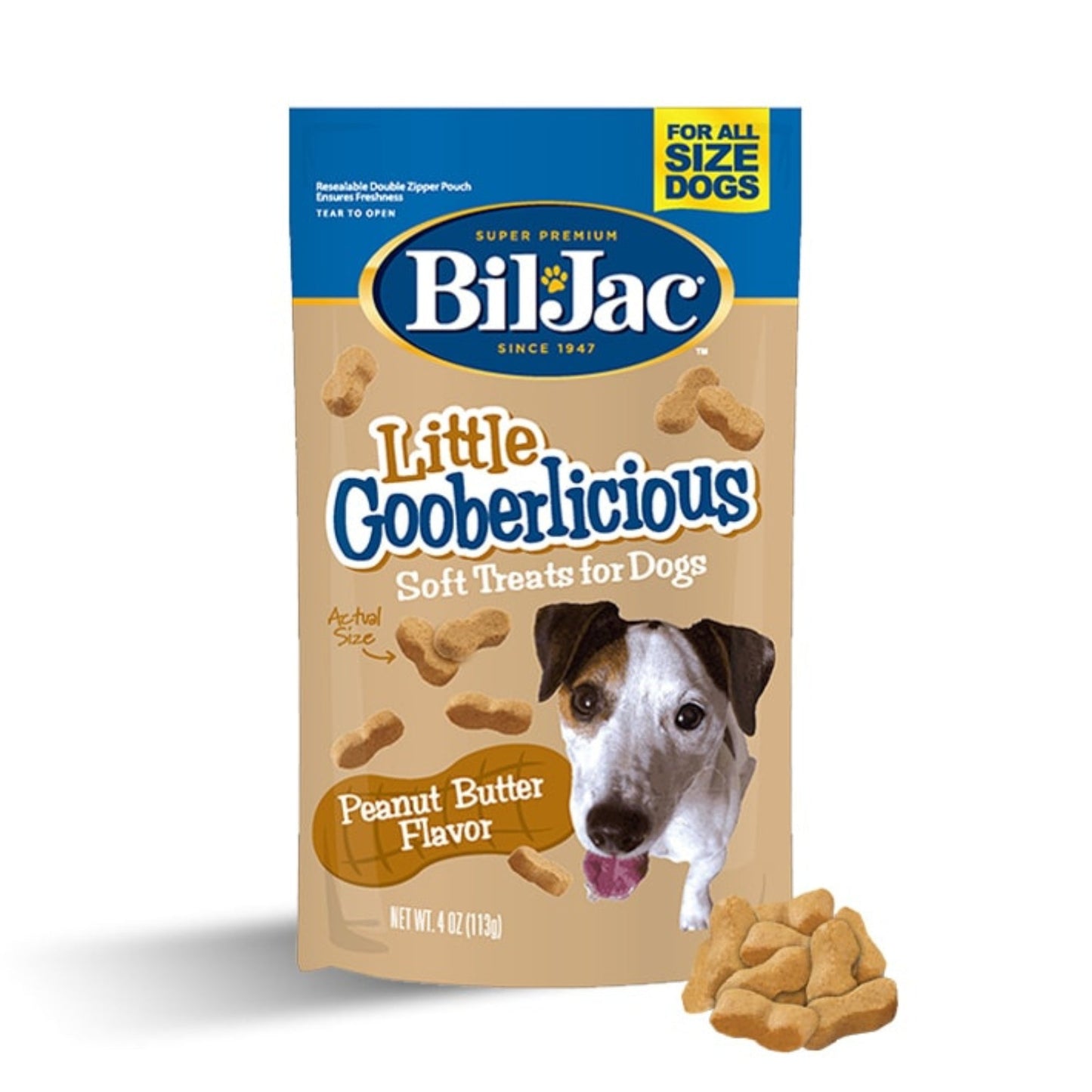 Bil-Jac Little Gooberlicious Soft Dog Treats Peanut Butter 4oz. (Case of 10)