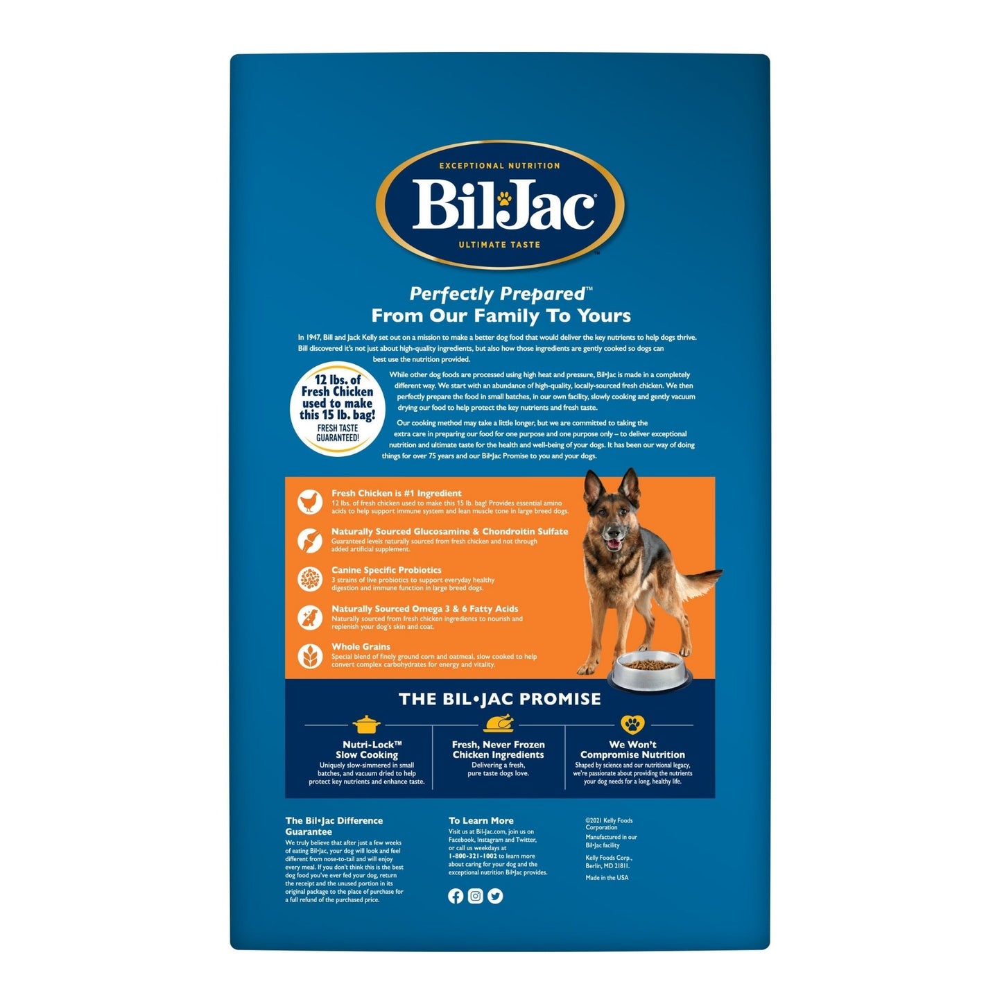 Bil-Jac Large Breed Adult Dog Food Chicken 30 Lbs.