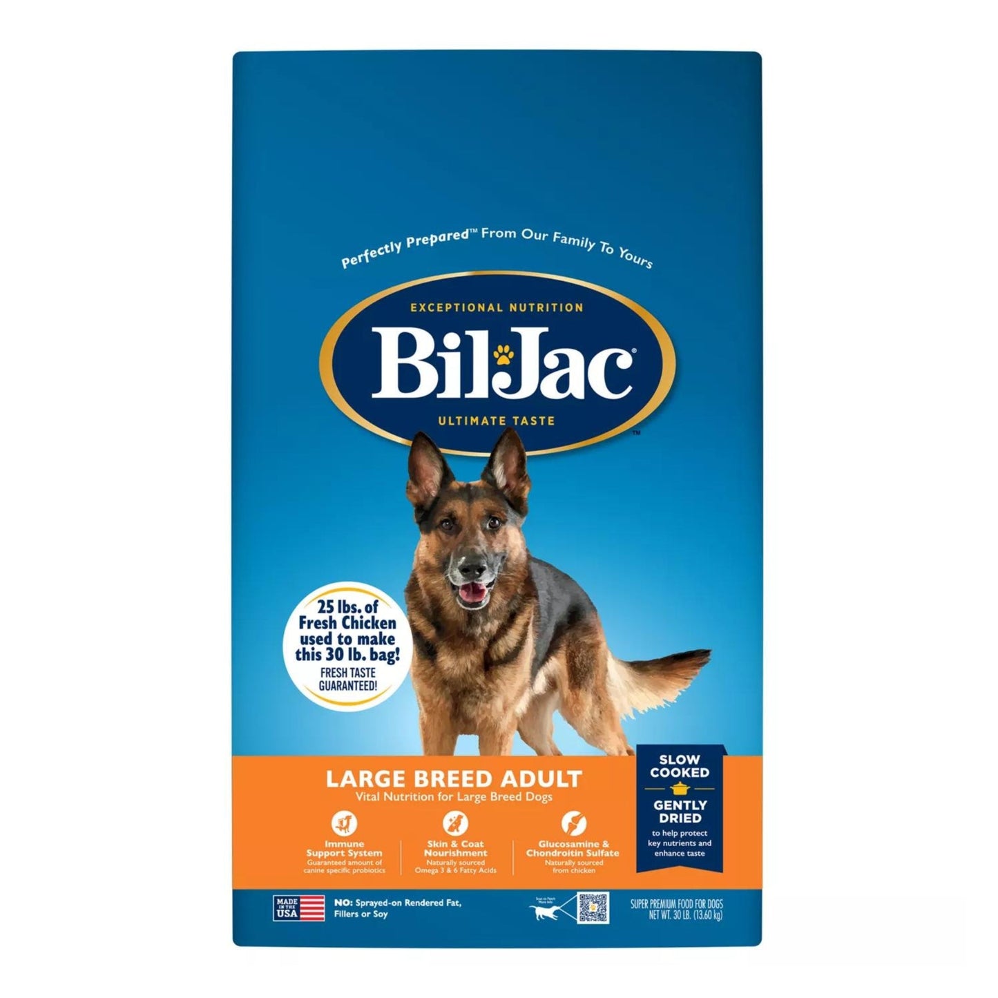 Bil-Jac Large Breed Adult Dog Food Chicken 30 Lbs.