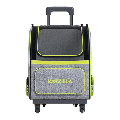 Katziela Hybrid Adventurer Backpack Wheels Gray/Green