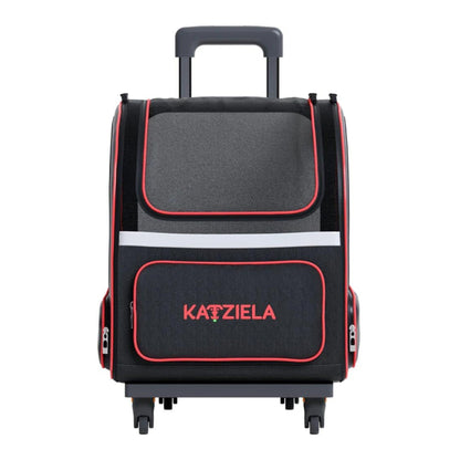 Katziela Hybrid Adventurer Backpack Wheels Black/Red