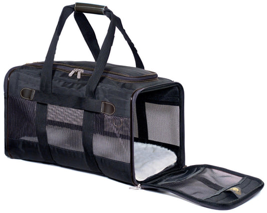 Sherpa's Pet Trading Company Original Deluxe Pet Carrier Black 1ea/LG