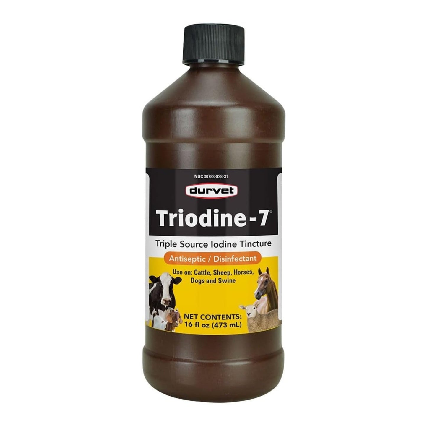 Durvet Triodine-7 Iodine Antiseptic Disinfectant 16oz.