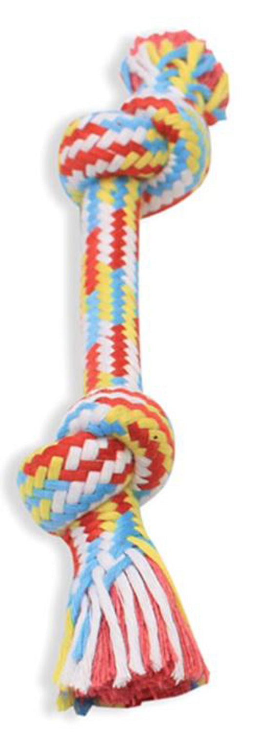 Mammoth Pet Products Braidys Rope Bone Dog Toy Assorted 1ea/9 in, SM