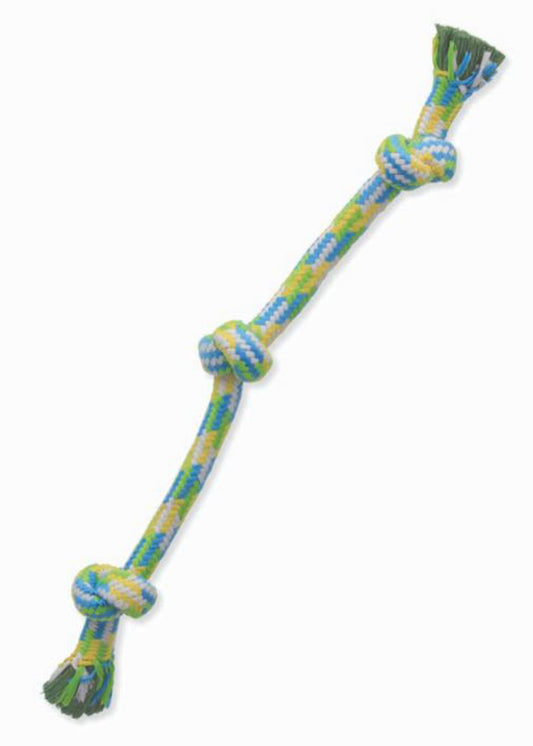 Mammoth Pet Products Braidys 3 Knot Rope Tug Dog Toy Assorted 1ea/20 in, MD