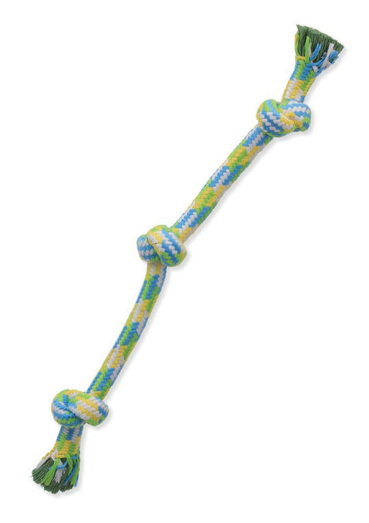 Mammoth Pet Products Braidys 3 Knot Rope Tug Dog Toy Assorted 1ea/25 in, LG