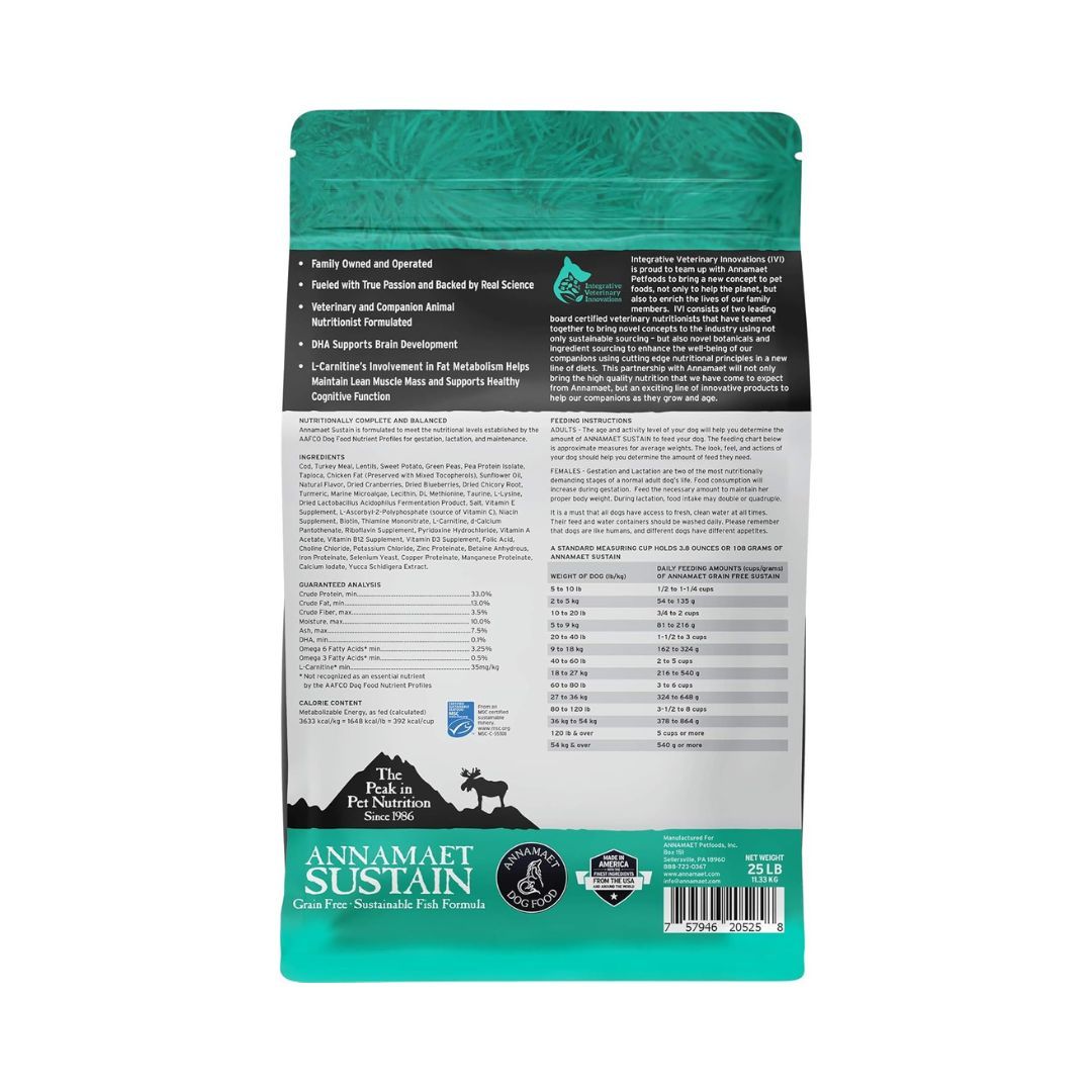 Annamaet Dog Sustain 25Lb Pacific Cod