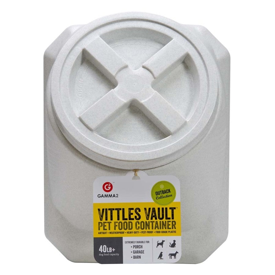 Vittles Vault Outback Stackable Pet Food Container White 1ea/60 lb