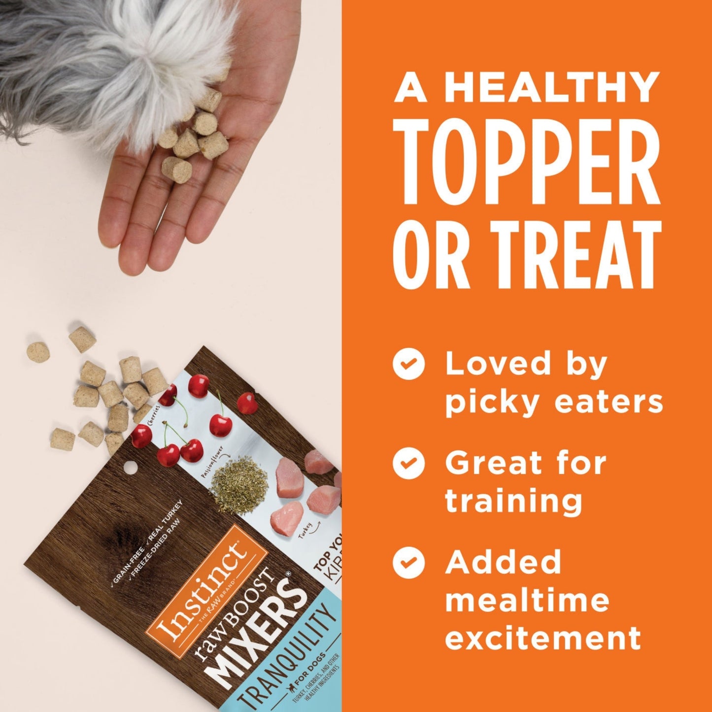 Natures Variety Instinct Raw Boost Mixers Dog Freeze-dried .75oz. Tranquility Turkey Topper