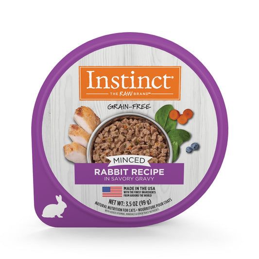 Natures Variety Instinct Cat Cup Minced Rabbit 3.5oz. (Case of 12)