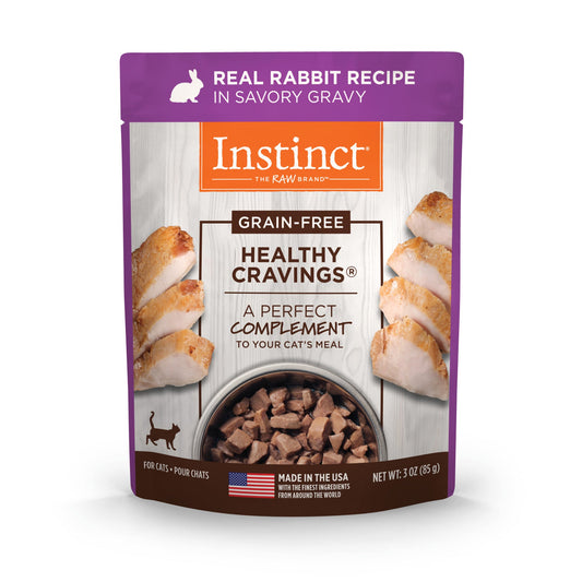 Natures Variety Instinct Cat Pouch Healthy Cravings Rabbit 3oz.(case of 24)