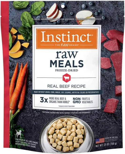 Natures Variety Dog Instinct Raw Meal Freezedried Real Beef 25oz.