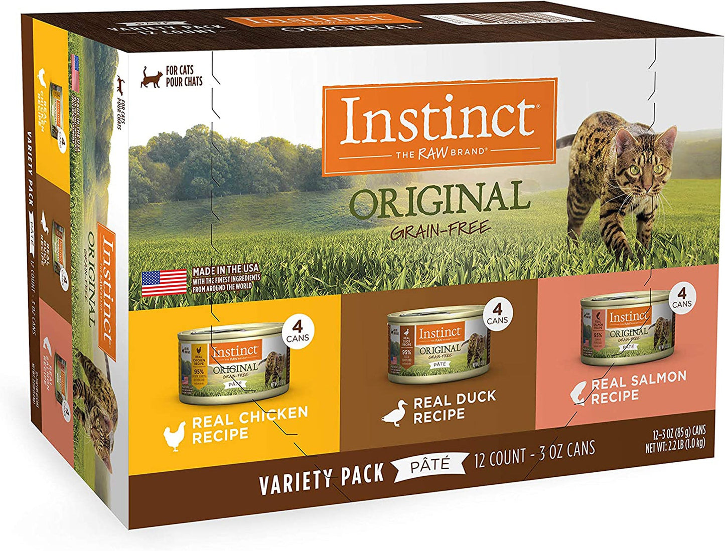 Natures Variety Instinct Can Cat Original Variety Pack 3oz. (Case of 12)