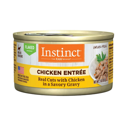 Natures Variety Instinct Cat Can 3oz. Flaked Variety Pack (Case of 24)