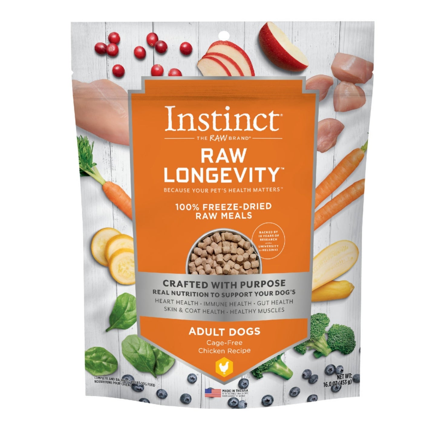 Natures Variety Raw Longevity Dog Freeze-dried 16oz. Chicken Bites