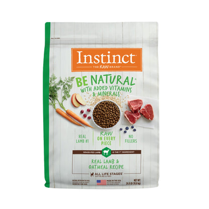 Natures Variety Instinct Dog Be Natural Lamb Oatmeal 24Lb