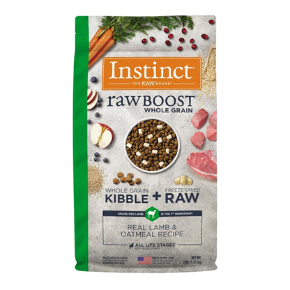 Natures Variety Dog Instinct Raw Boost Wholegrain Lamb Oatmeal 20Lb