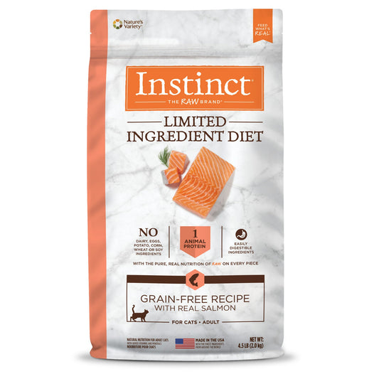 Natures Variety Instinct Cat Limited Ingredient Salmon 4.5Lb Grain free