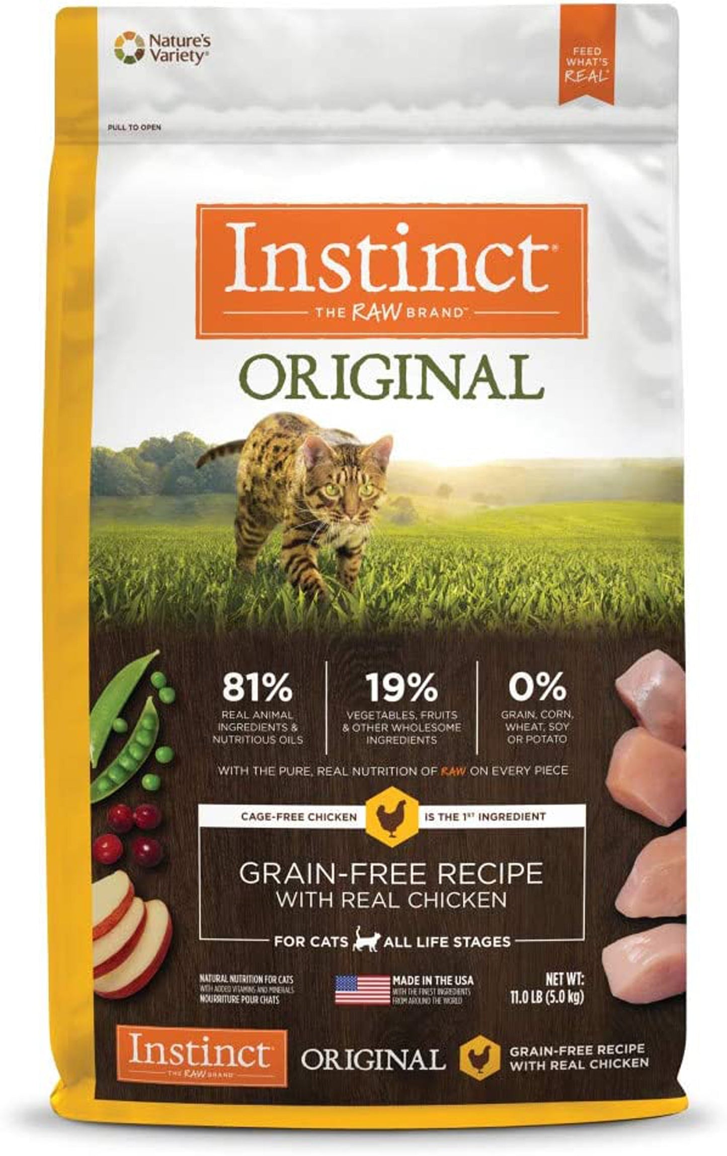 Natures Variety Instinct Cat Original Chicken 11Lb Grain Free