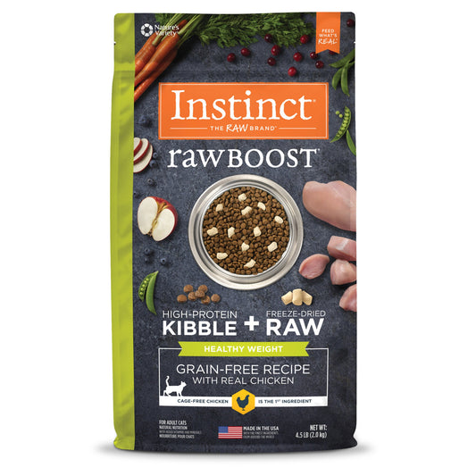 Natures Variety Instinct Cat Raw Boost Healthy Weight Chicken 4.5Lb Grain free