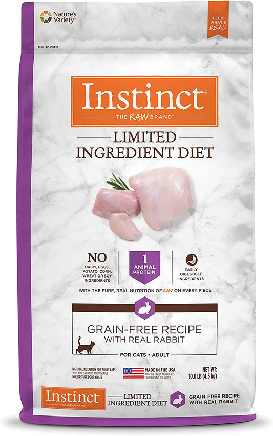 Natures Variety Instinct Cat Limit Ingr Rabbit 10Lb Grain Free