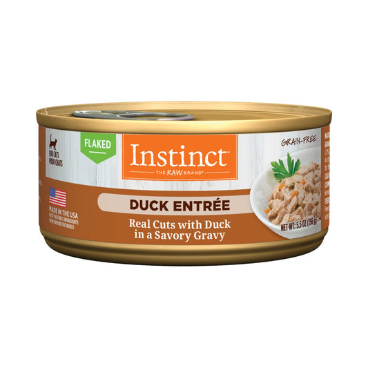 Natures Variety Instinct Cat Can 5.5oz. Duck Flaked (Case of 12)