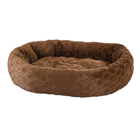 Ethical Pet Sleep Zone Diamond Cut Lounger 31" Choc