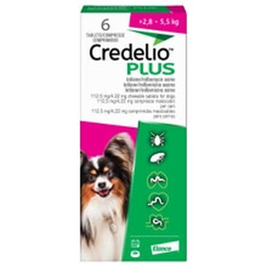 Credelio plus 112.5Mg / 4.11Mg Chewable Tablets for Dogs (6 Pack)