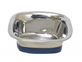 OurPets Premium Stainless Steel Square Dog Bowl Silver 1ea/SM