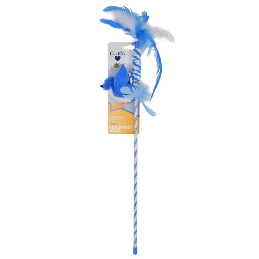 Ourpets Real Bird Wand Blue Jay