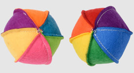 Multipet Felt B Ball(Assorted) 2.5 inch