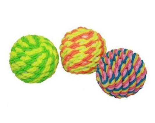 Multipet Rope Balls (Assorted Colors) 1.75Inch 40Pc