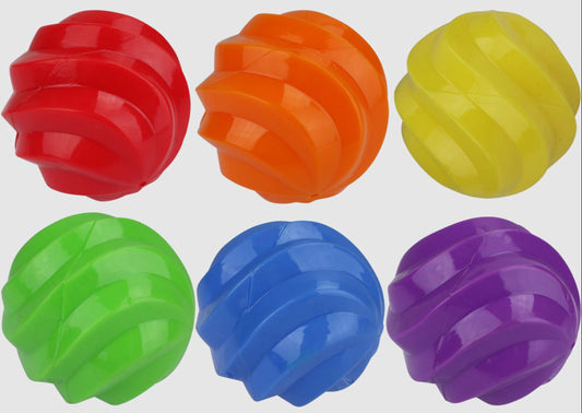 Multipet Spiral Balls Football(Assorted) 6.5 Inch