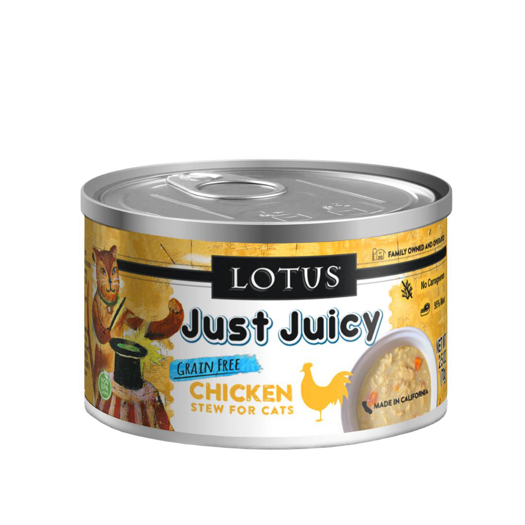 Lotus Cat Just Juicy Chicken Stew 2.5oz. (Case of 24)