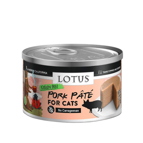 Lotus Cat Pate Grain Free Pork 2.75oz. (Case of 24)