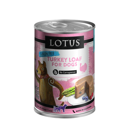 Lotus Dog Grain Free Loaf Turkey 12.5oz. (Case of 12)