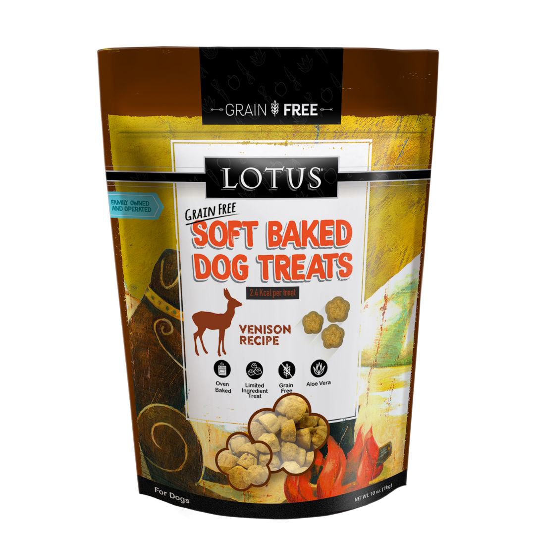 Lotus Dog Soft Baked Grain Free Venison 10oz.