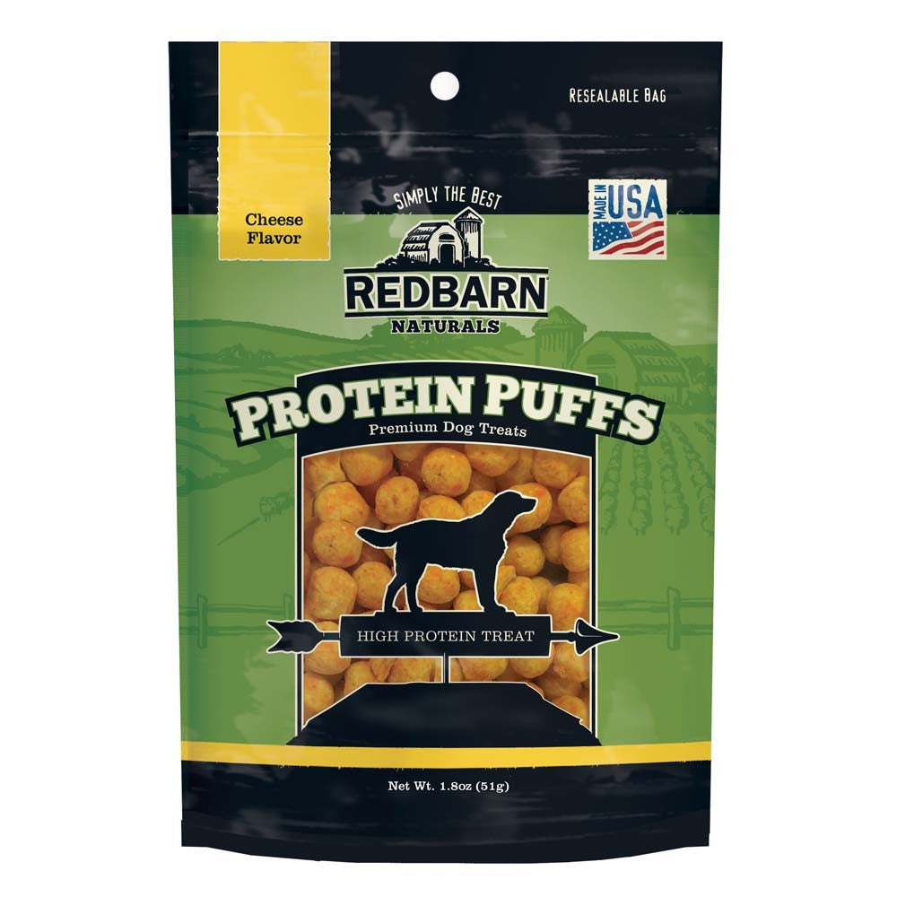 Redbarn Pet Products Protein Puffs Dog Treats Cheese 1ea/1.8 oz