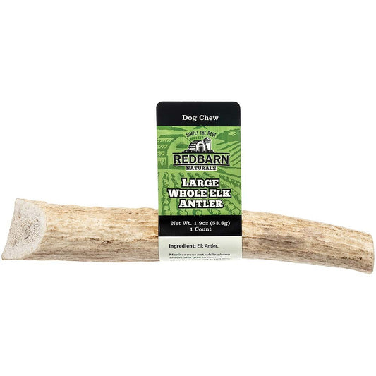 Redbarn Pet Products Natural Elk Antler Dog Treat Whole 1ea/LG, 1.9 oz