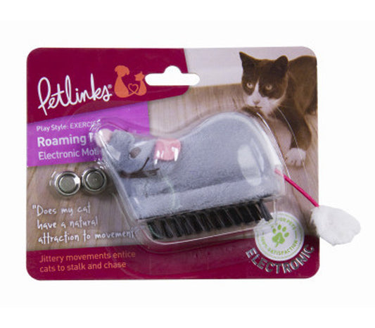 Petlinks Roaming Runner Mouse Electronic Motion Cat Toy Grey 1ea/One Size