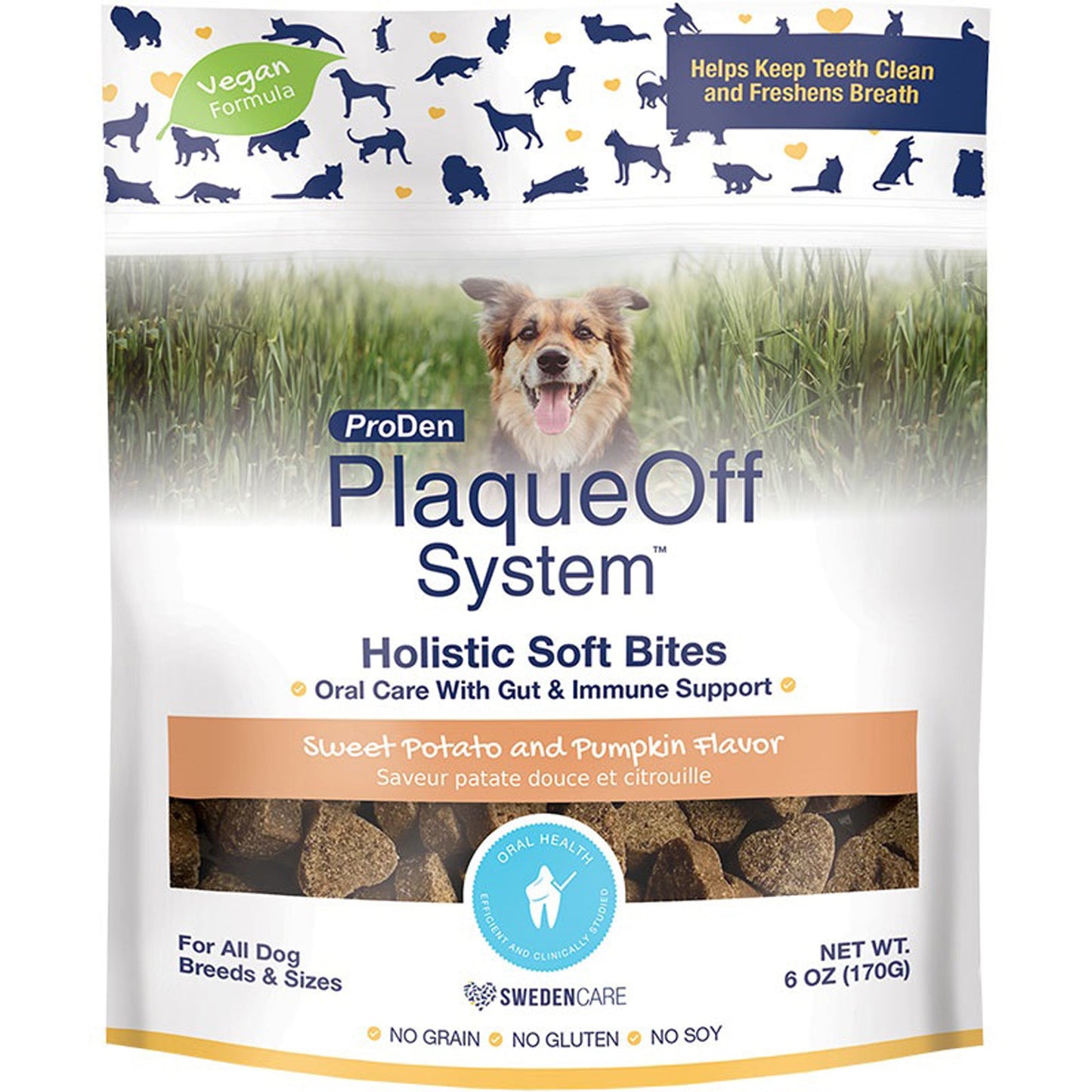 Proden Dog Plaqueoff Bites Gut 6oz.