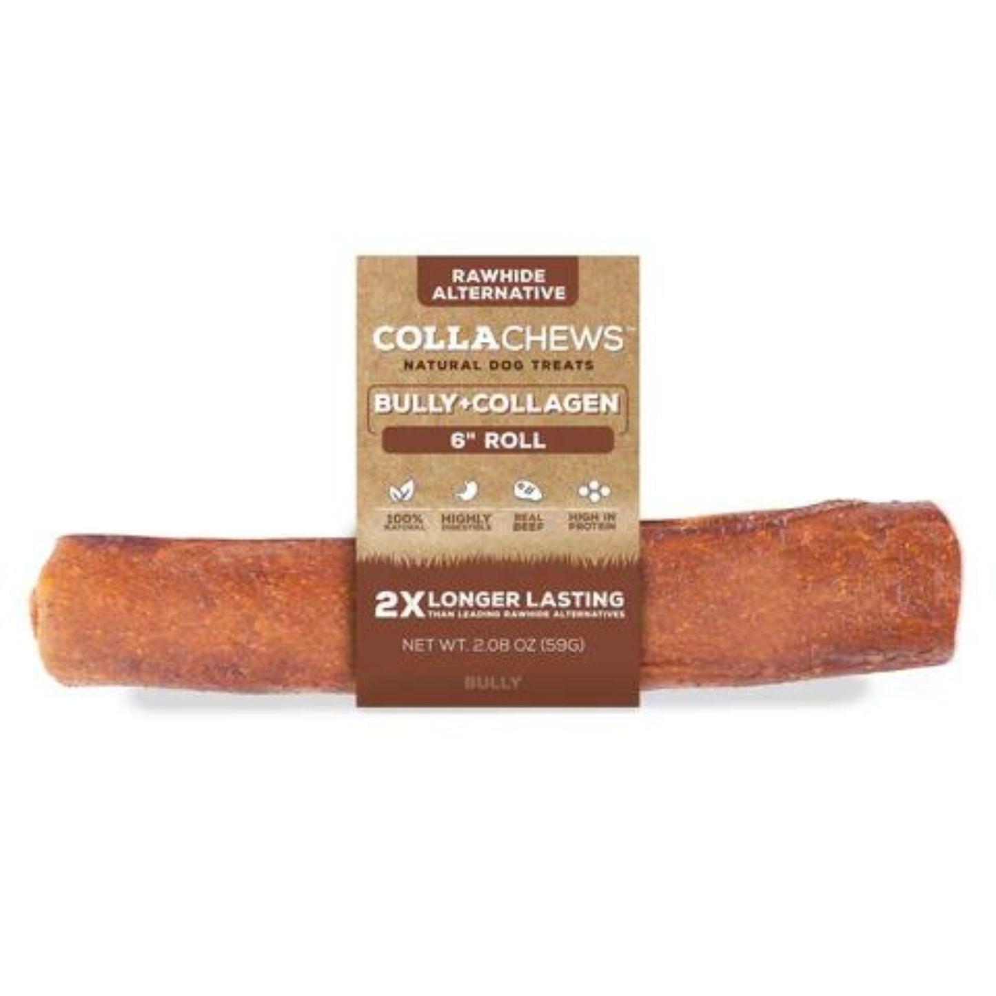 Collachews Collagen Roll PDQ Display Bully 6in. 30 Count