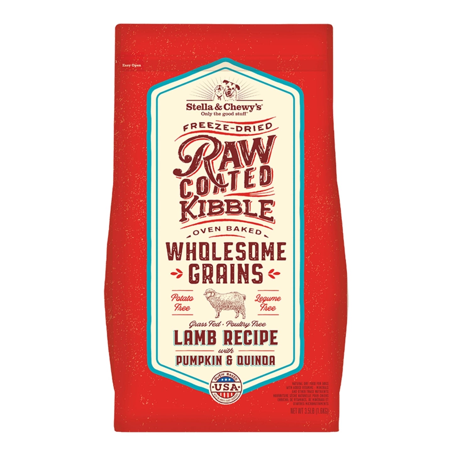 Stella & Chewy's Dog Raw Coated Wholesome Lamb 3.5Lb