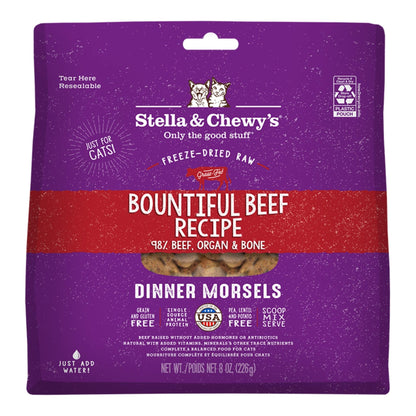 Stella and Chewys Bountiful Beef Freeze-Dried Raw Dinner Morsels 8oz.