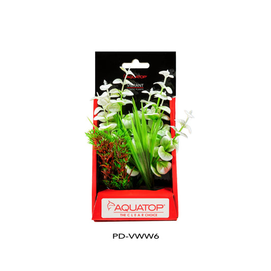 Aquatop Vibrant Wild Plant White 1ea/6 in